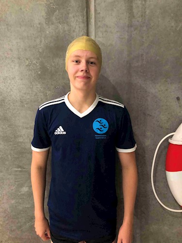 Månedens svømmer i September på AquaWin 14+ Flintholm blev Carl Johan
